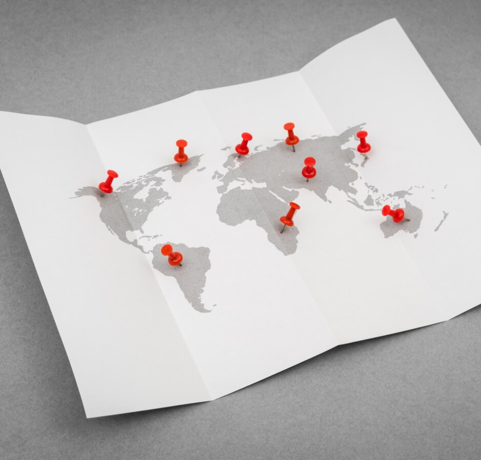 Communication travel geography simple africa